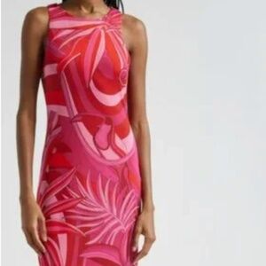 FARM Rio Endless Floral Stretch Tulle Midi Dress